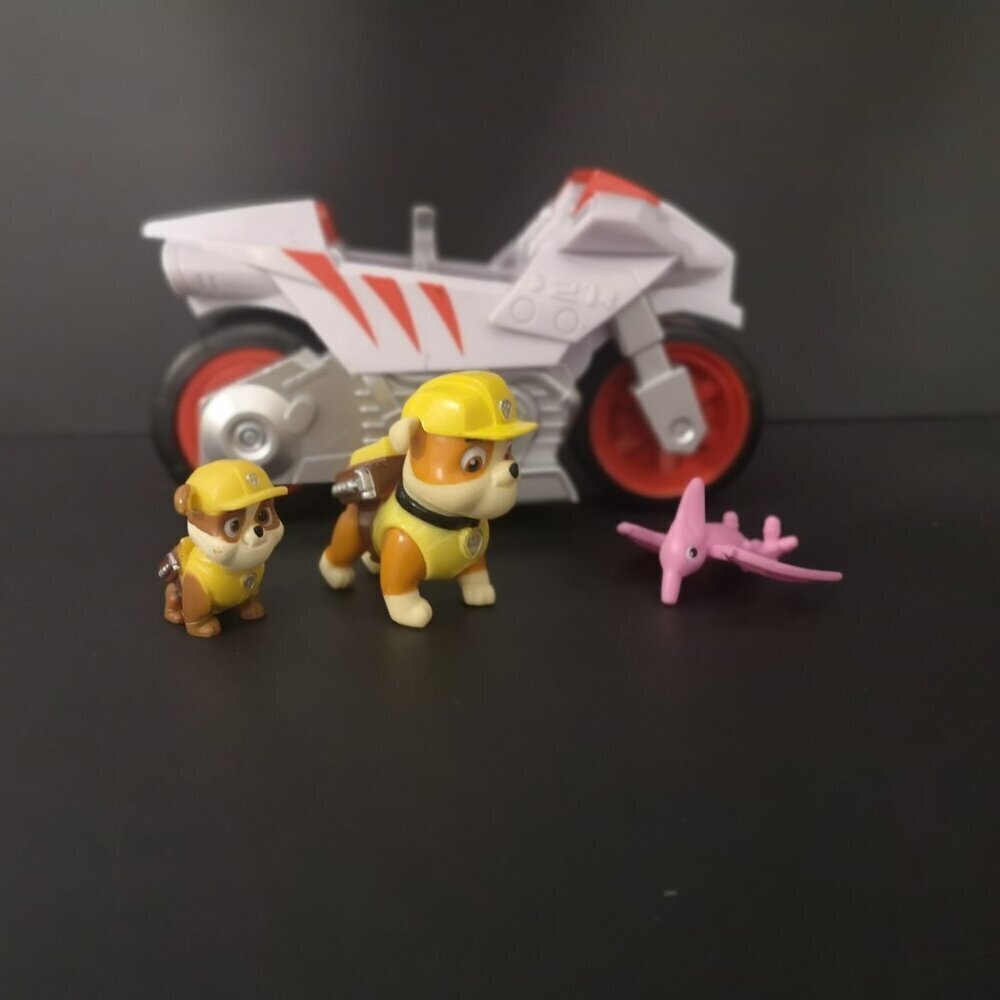 Paw Patrol Moto Pups Luxury Motorcycle Pull Back Spin Master w/3 Mini Figures
